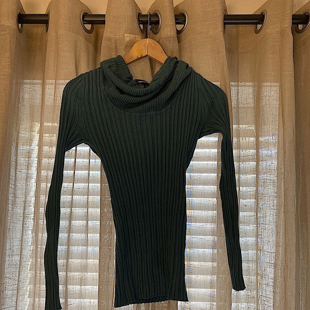 Dark Teal Turtleneck Sweater
